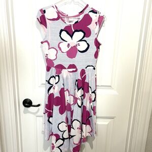 Floral Hanky Hem Dress Cottagecore Big Girls Size XL 18.5 Handkerchief